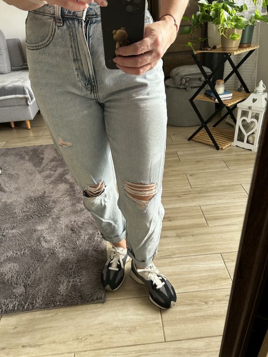 Spodnie dzinsy Mom house 34