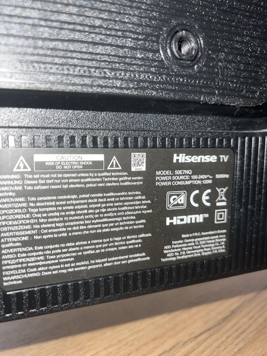 Hisense 50E7NQ н