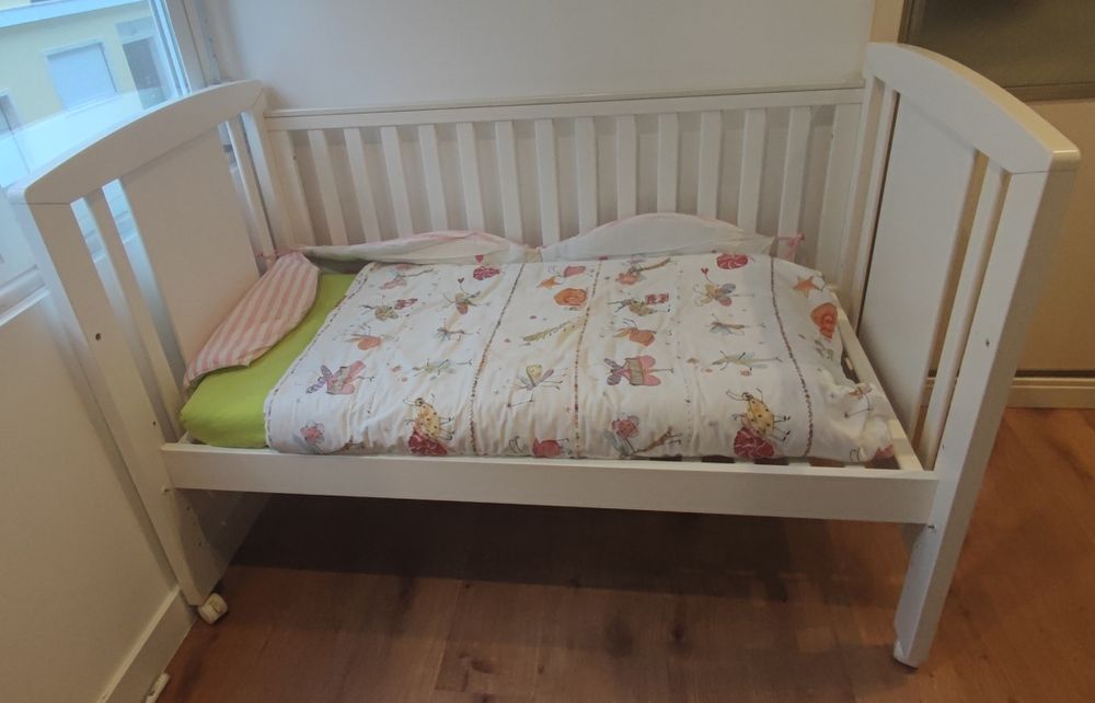 Berço-cama branco Trama gama Star