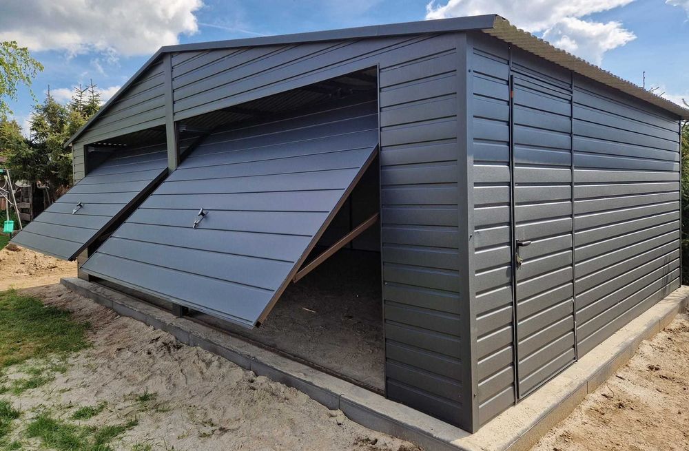 Garaż blaszany drewnopodobny 3x6 Różne wymiary 4x6 6x5 7x6 Producent