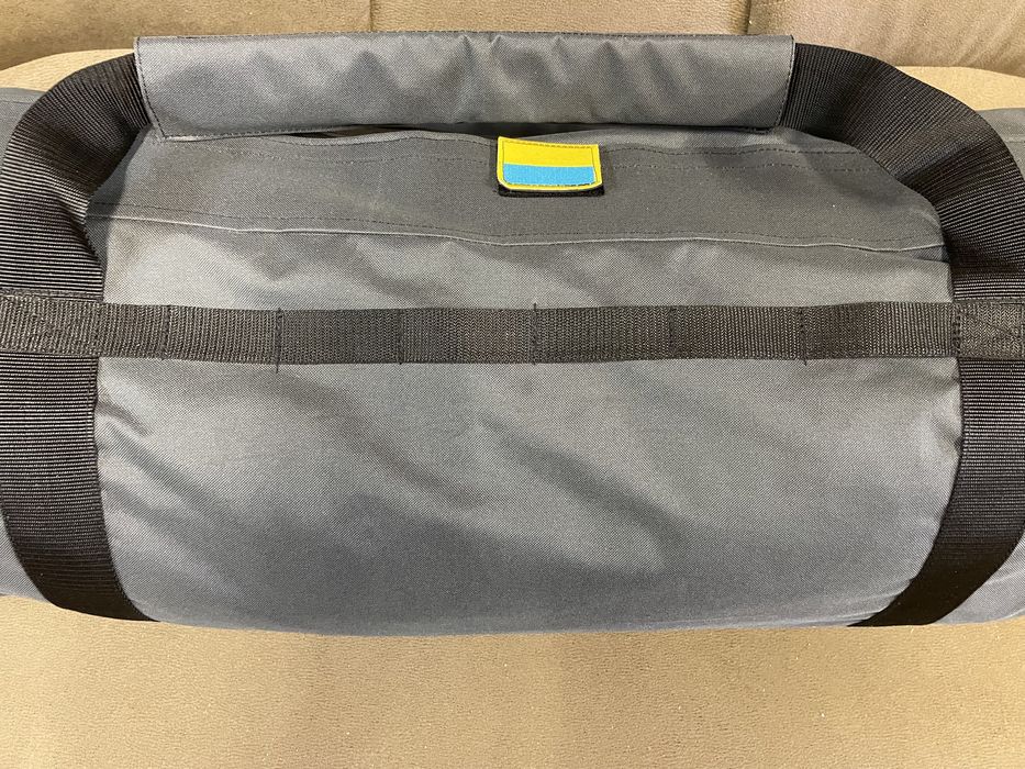 Сумка баул 100 оксфорд сіра з клапаном