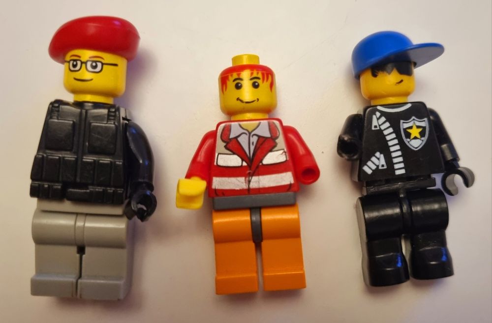 Lego 3 figurki city lekarz, Police Officer, policja