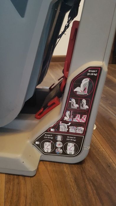 Fotelik samochodowy ( ze zmianą nachylenia)