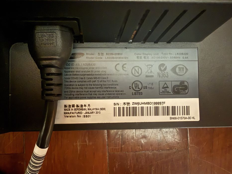 Monitor Samsung SyncMaster S22B420