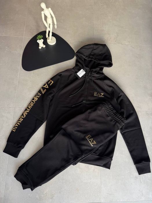 Спортивний костюм Emporio Armani чорний костюм армані чорний чоловічий