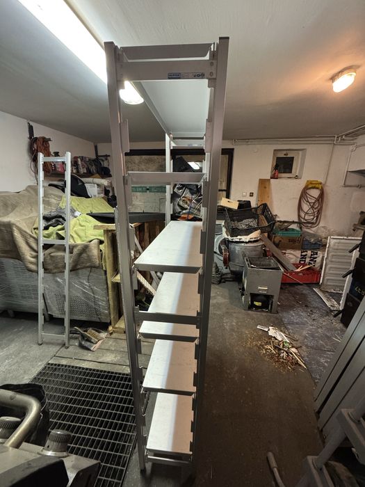 Regał do chłodni ze stali nierdzewnej Hupfer 90 cm 180 cm