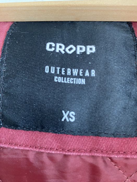 Cropp XS parka kurtka bordowa z kapturem