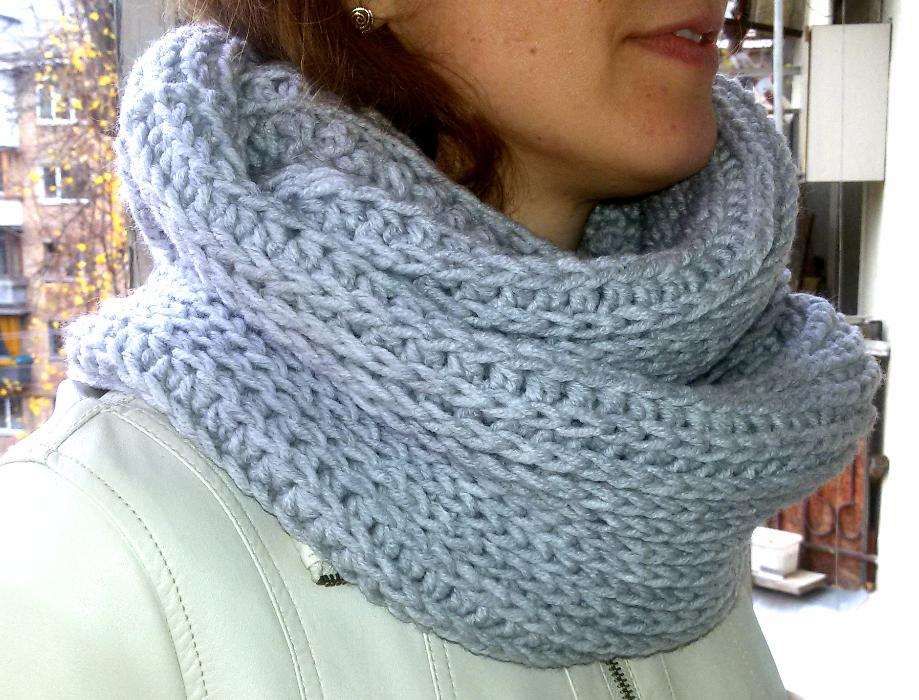 Шарф-снуд жіночий зимовий