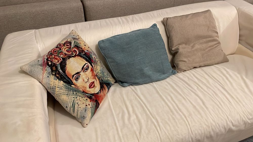 Sofá branco usado IKEA