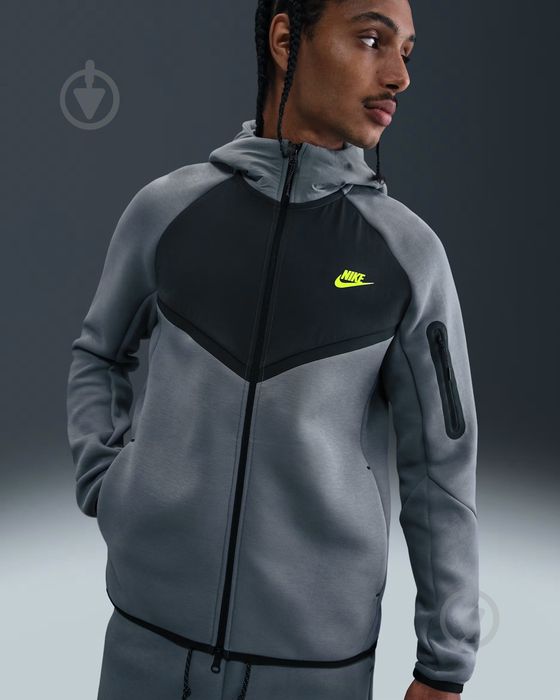 Оригінал! Зіп Худі Nike Tech Fleece (сіре) (M, L) Новий з бірками!
