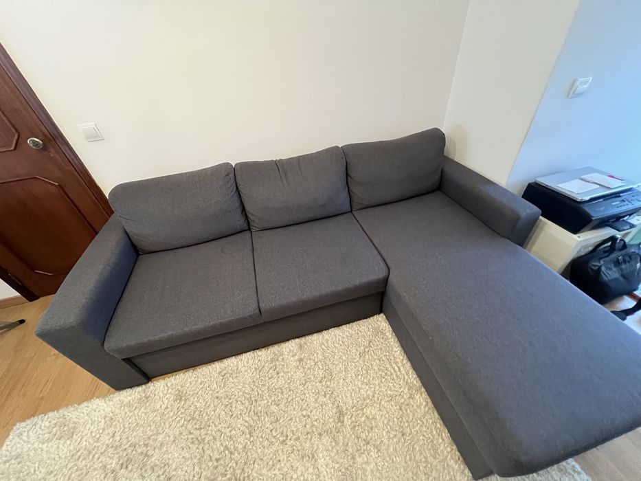Sofa cama chaise longe com arrumacao