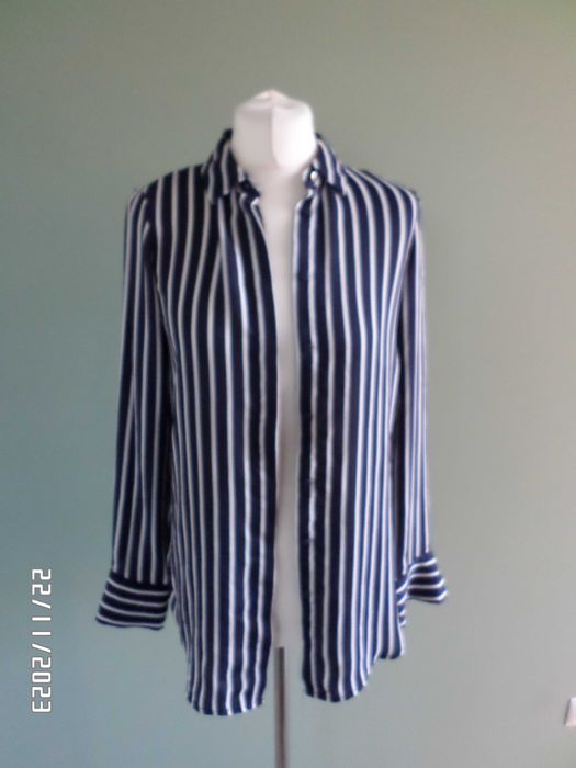 damska bluzka koszulowa-h&m-s-36