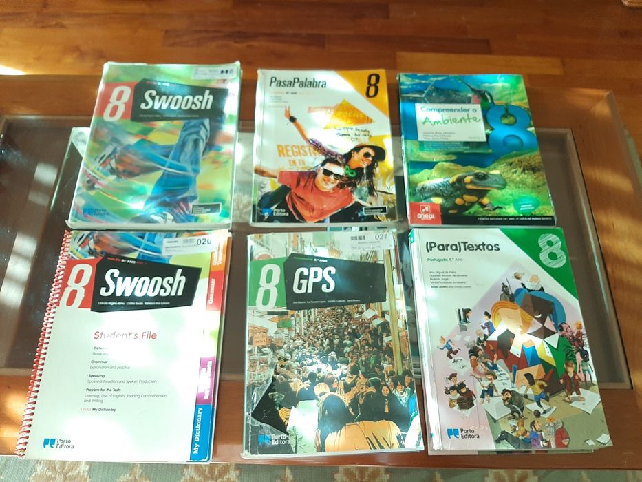 Diversos Manuais/Cadernos de actividades do 8° Ano.