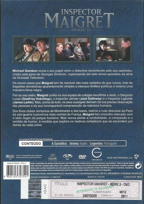 Inspector Maigret: Série I e II (6 DVD)
