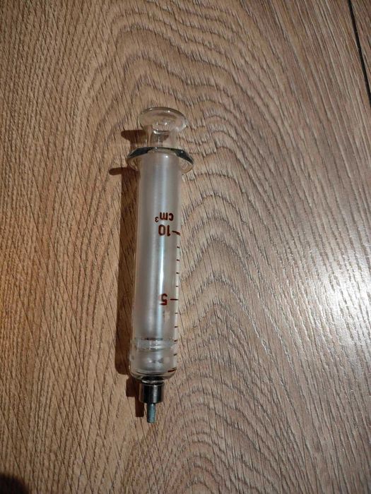 Strzykawka szklana 10 cm³ 10 ml