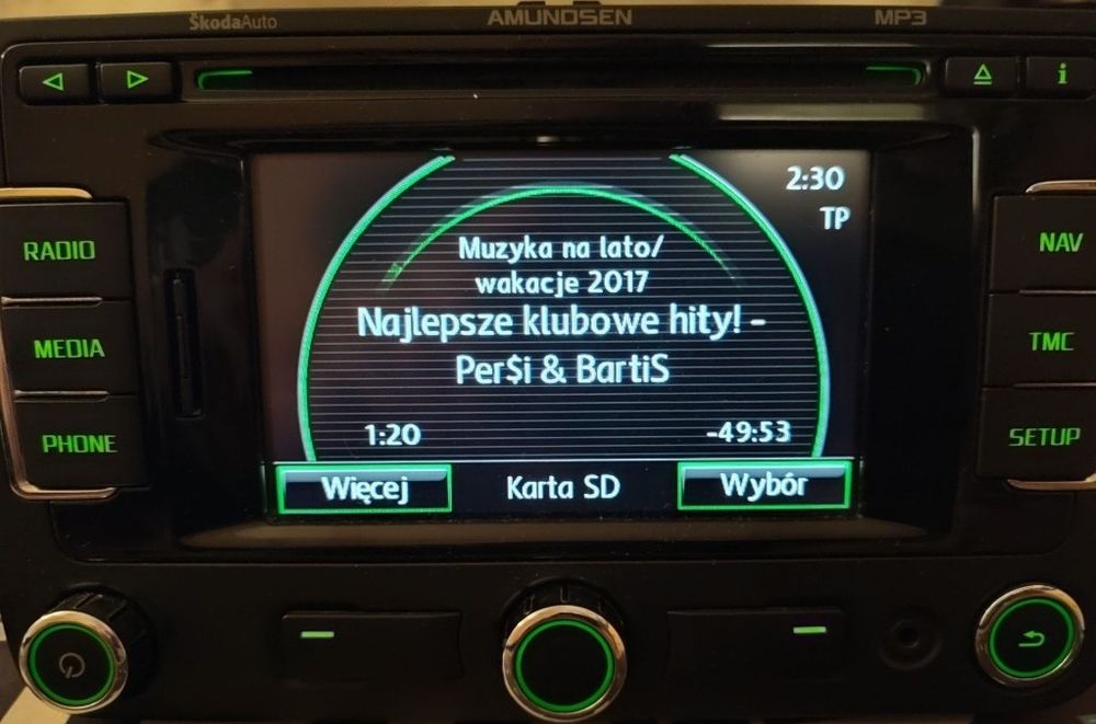 Radio Rns315 Skoda Octavia Fabia Roomster Superb Rapid Yeti Bluetooth Nawigacja Kod