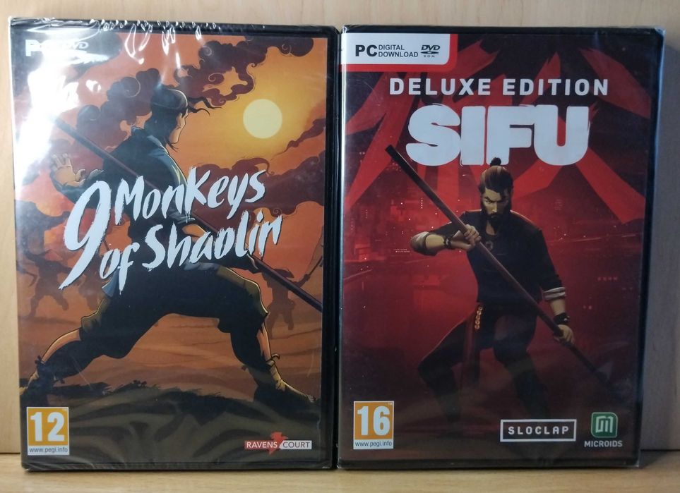 2 Gry PC - Sifu Deluxe Edition i 9 Monkeys of Shaolin.