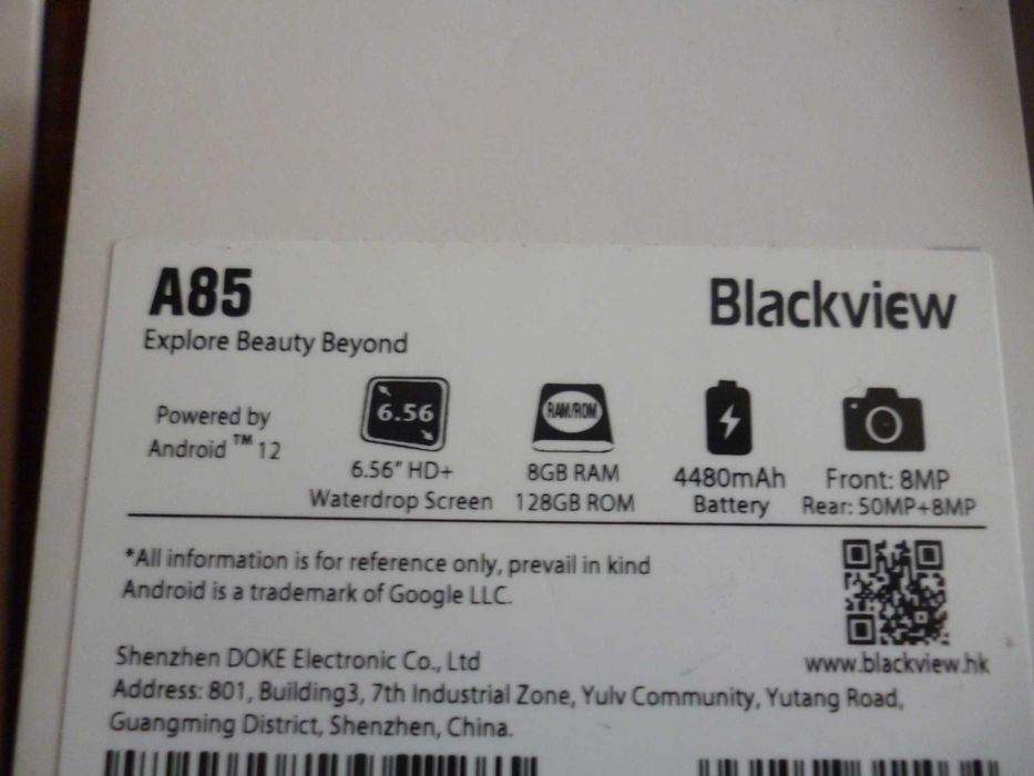 Новий 8/128Gb NFC Blackview A85  смартфон телефон
