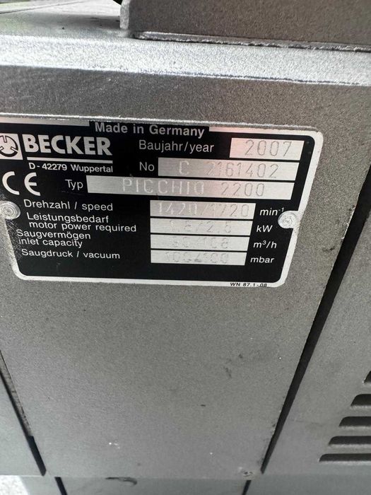 Pompa próżniowa BECKER