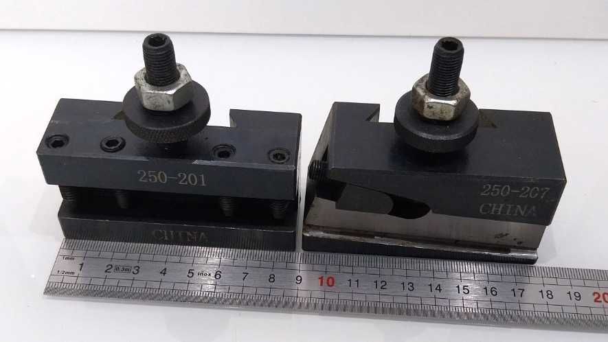 Dois suportes acessorios para torno de troca rapida