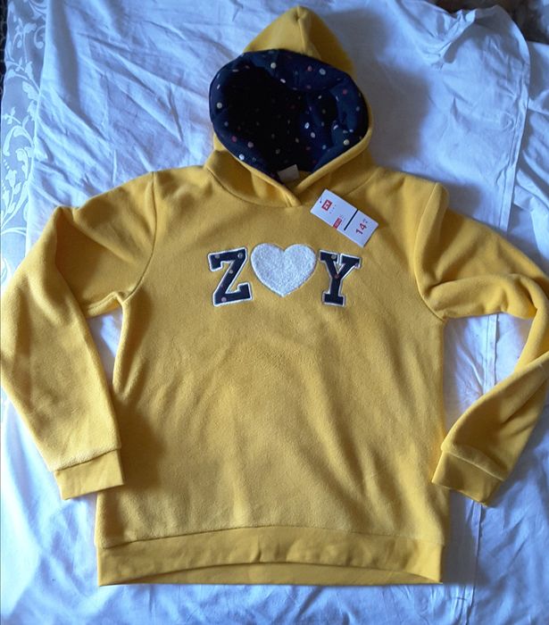 Hoodie / camisola com capuz - tam 13/14 anos Nova