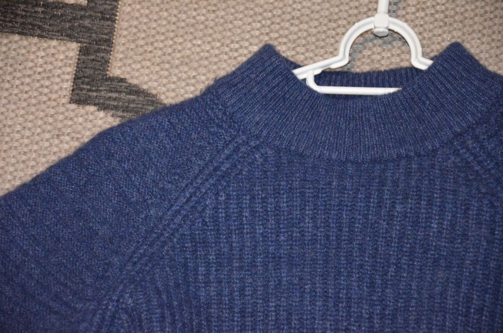 sweter 100% kaszmir mercer&madison granat