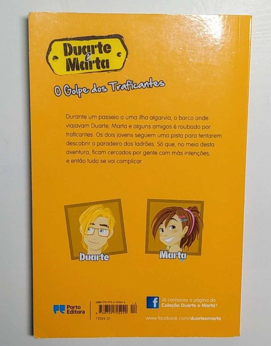 Livro "Duarte e Marta - O Golpe dos Traficantes" de Maria Inês Almeida e Joaquim Vieira