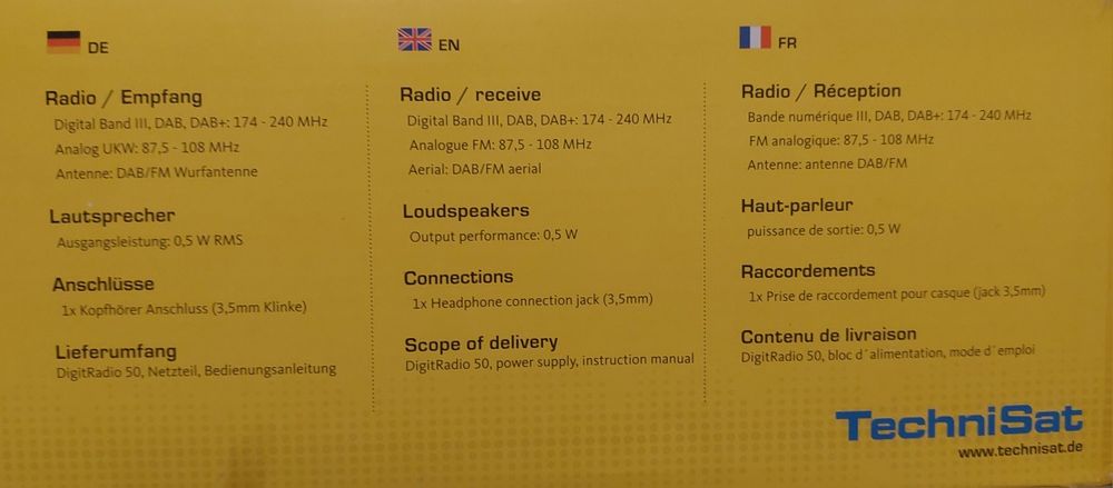 Radio TECHNISAT DigitRadio 50