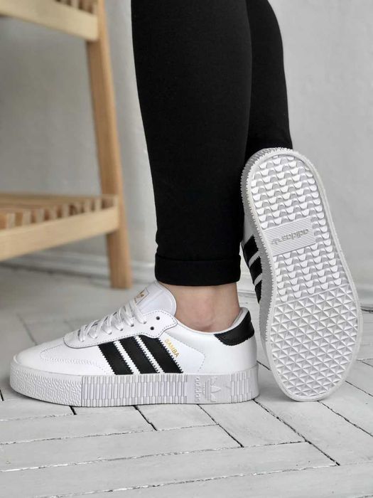 Кросівки Adidas Samba Rose Classic White/Black premium