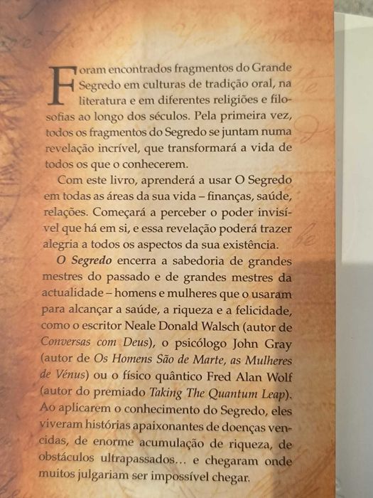 Livro "The Secret - O Segredo" de Rhonda Byrne