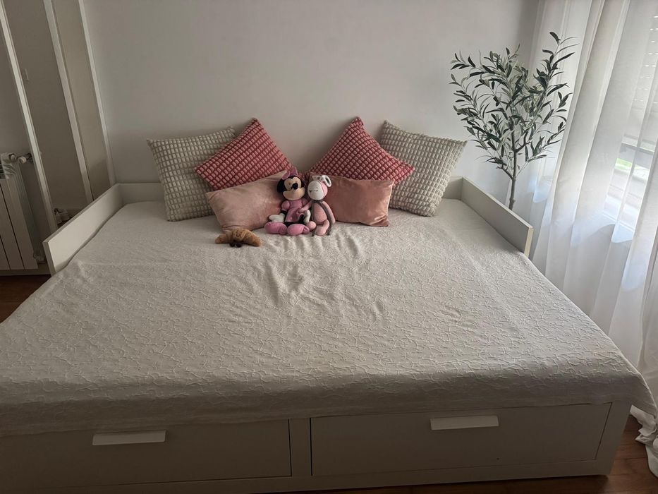 Cama ind./dupla c/ dois gavetões