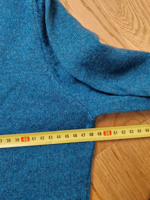 Sweter Golf Wełna Merino + Kaszmir WollOvers M 38 10 Turkus Sweater Wo