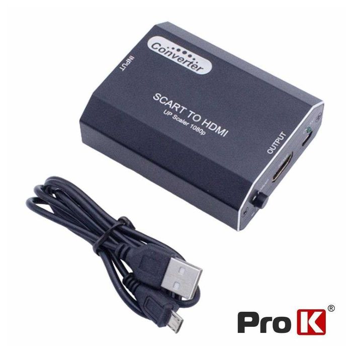 Conversor Scart/HDMI + Cabo Flat 21 pinos