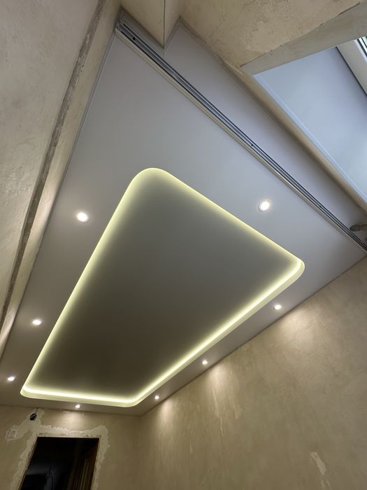 Натяжні стелі, знижки 5-20%. Натяжные потолки. Слив воды. Ремонт