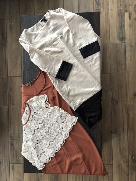 Paka ubran 38/40 h&m mint&berry 12szt wiosna okazja paczka kobieta M L