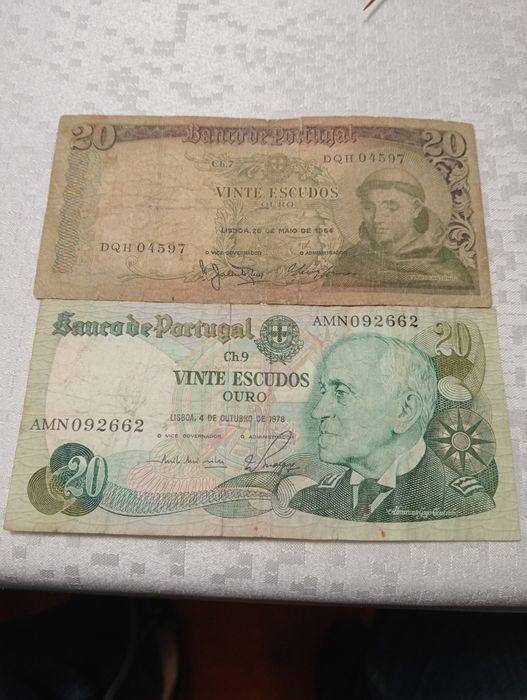 Notas de 20 escudos