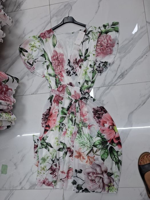 Sukienka kwiaty,big size