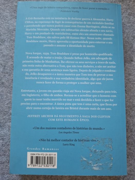 Os Pecados do Pai, As Crónicas de Clifton - Volume Dois de Jeffrey Archer