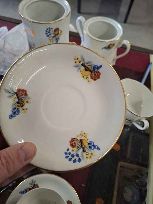 Елітний чайний сервіз Limoges BRP (Франція) — Ар-Деко, порцеляна