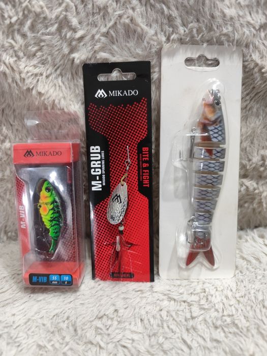 Przynęty spiningowe woblery ,blaszki ,gumki