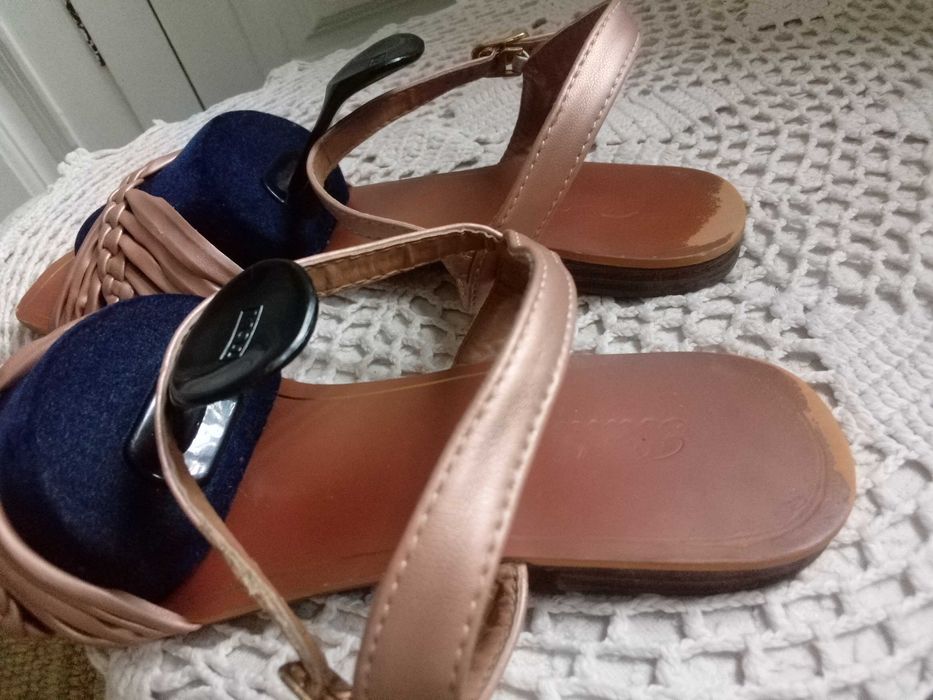 GRATIS złote sandały buty letnie damskie 38 oryginalne stylowe