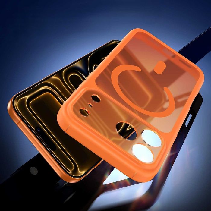 Etui iPhone 17 Pro Max TAURI - pomarańczowe