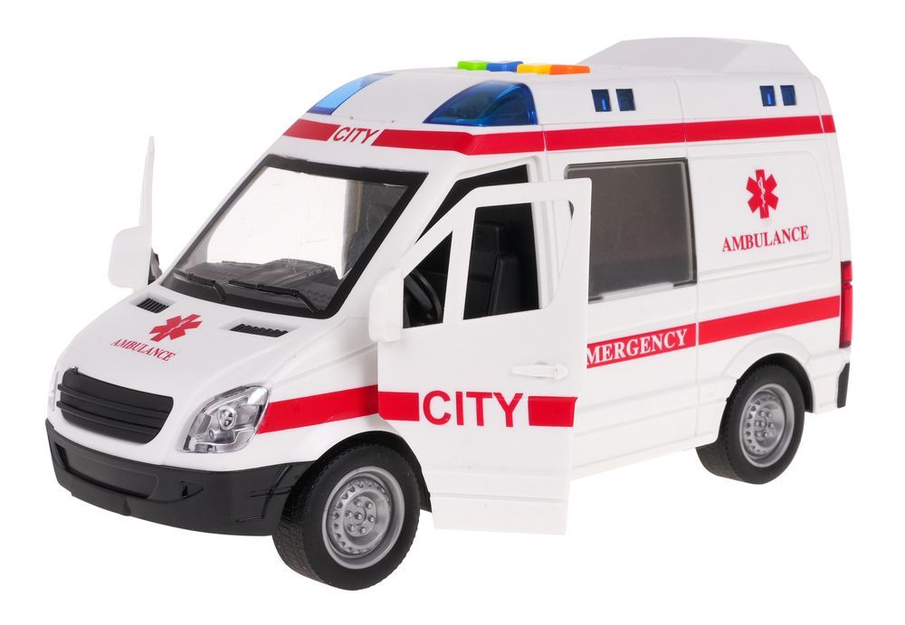 Interaktywna Karetka Dla Dzieci 3+ Model 1:16 + Dźwięki Światła + Ruc