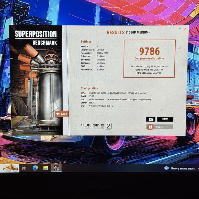 Ігровий ноутбук Gtx 1660Ti, i7 9750H, 512Gb