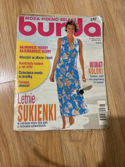Burda 5/97 moda piękno relaks