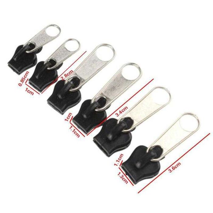 Слайдер, застібка бігунок бегунок для блискавки фурнітура -6шт