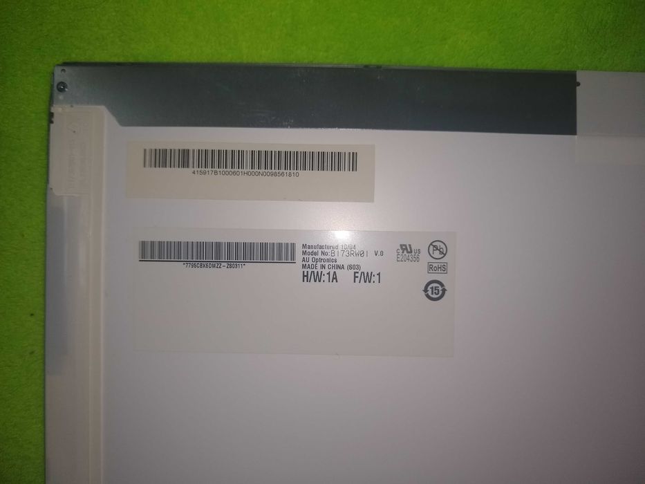 AUO B173RW01 v.0 матрица 17.3 40pin (б/у на запчасти)