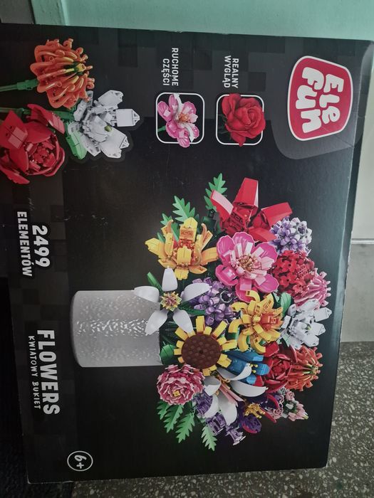 Klocki bukiet kwiatów