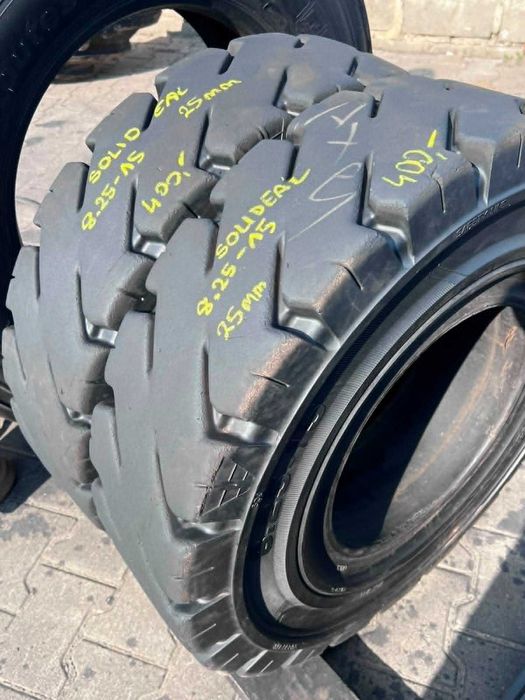 2x 8.25-15 SOLIDEAL XTREME - Opony pełne