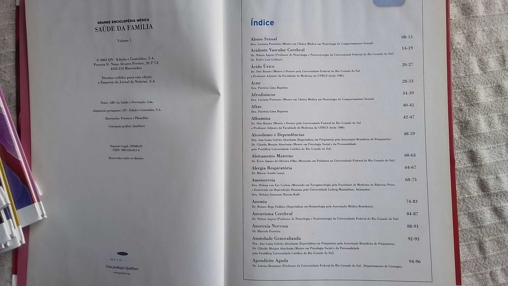 Grande Enciclopédia Médica "SAÚDE DA FAMÍLIA" - coleção de 15 volumes